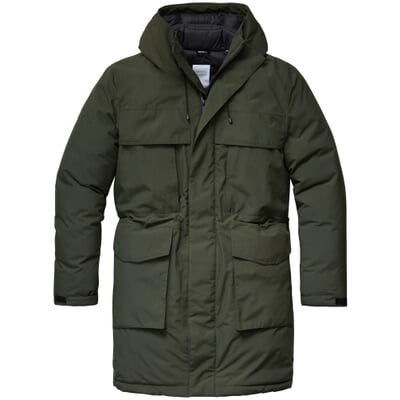 Herren-Winterparka, Dunkelgrün