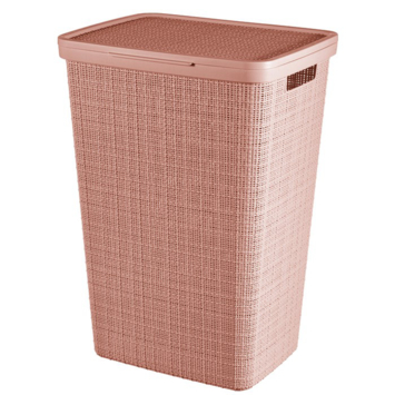 Curver Jute Wasmand met deksel 58L - Rose Dawn