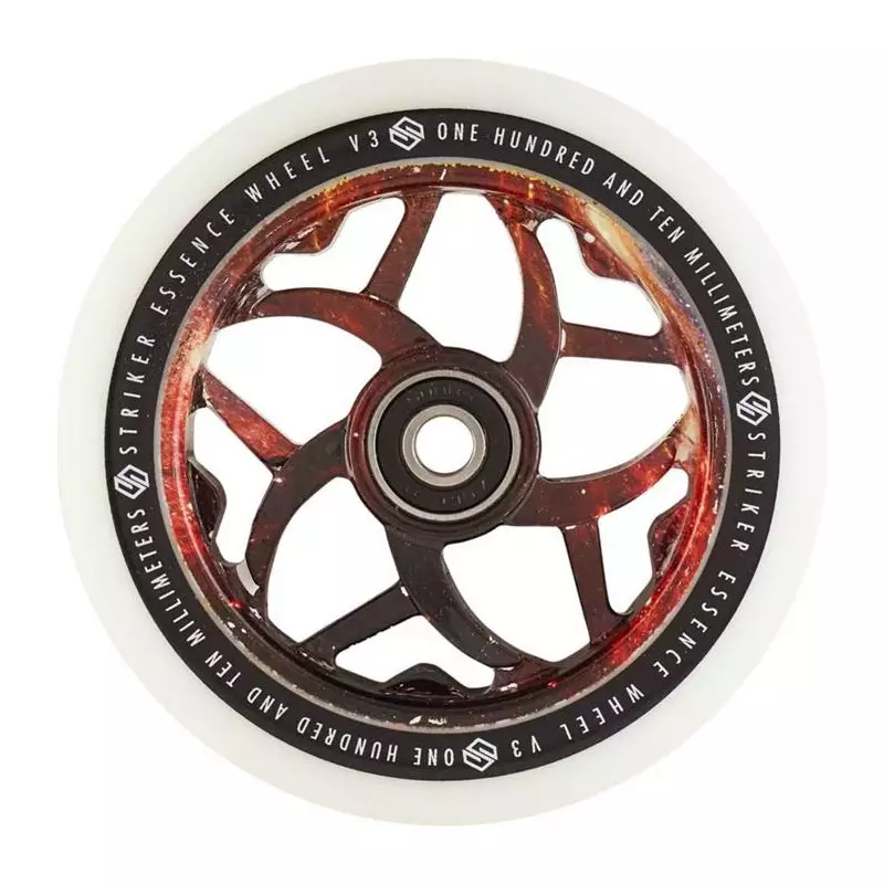 Striker Essence V3 Blanc Roue Trottinette Freestyle Yellow Galaxy 110mm