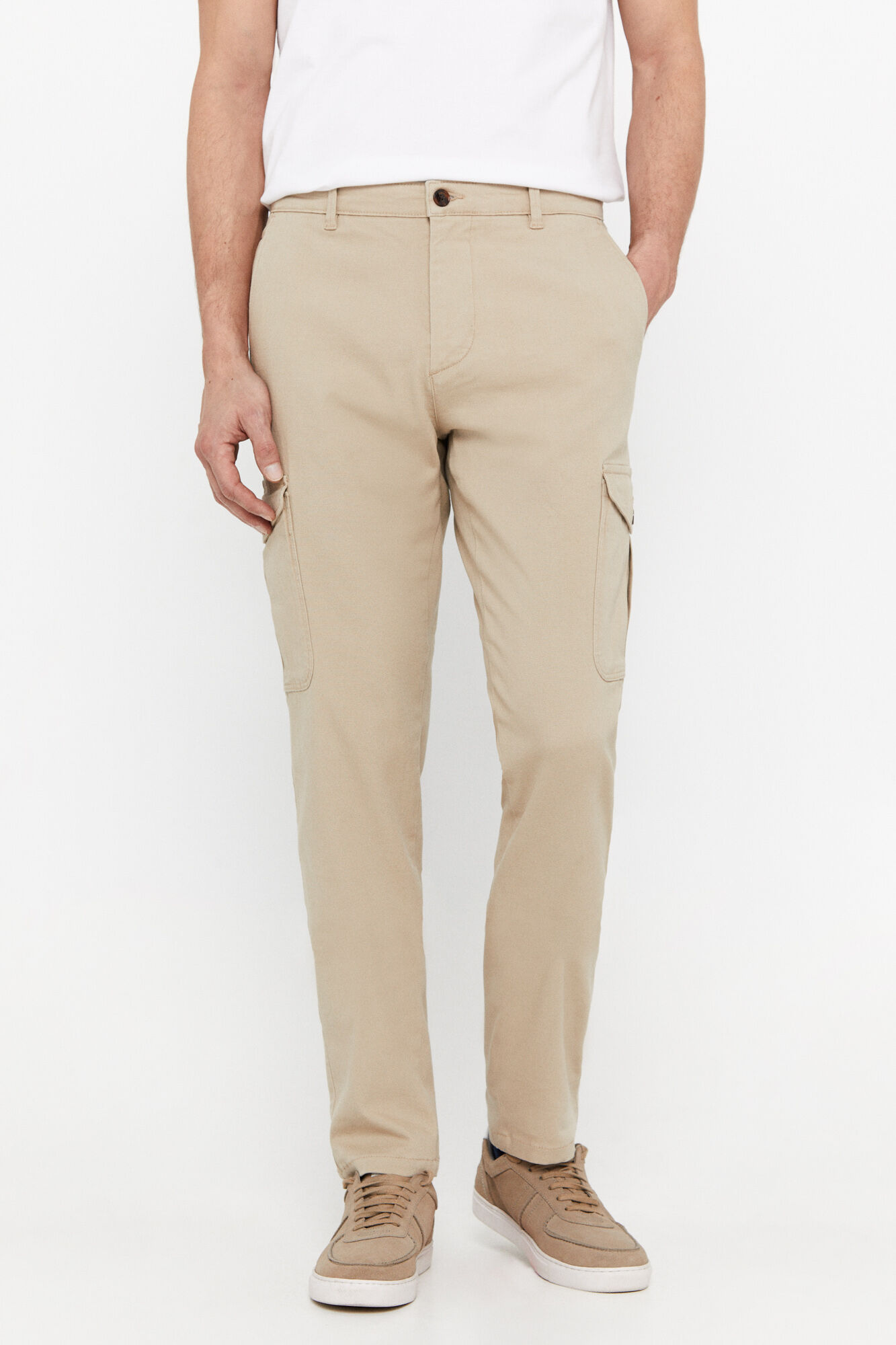 Calça cargo - Bege