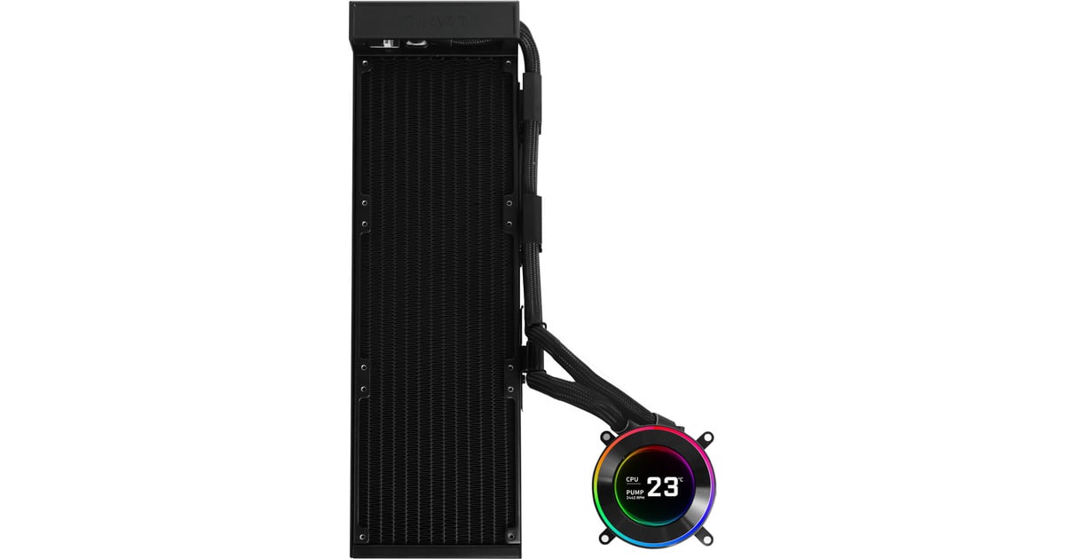 Lian LiHydroshift II LCD-C 360 fanless waterkoeling  (Zwart)