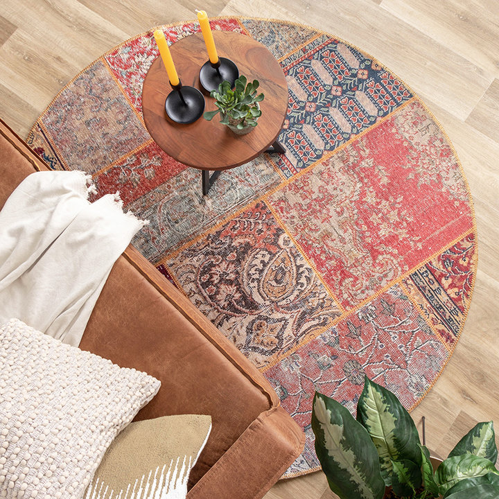 Patchwork Vloerkleed - Moods Rond Rustic No.19