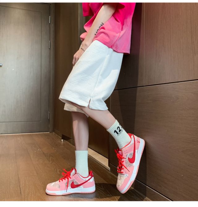 farrahces - Sweatshorts met trekkoord en letters