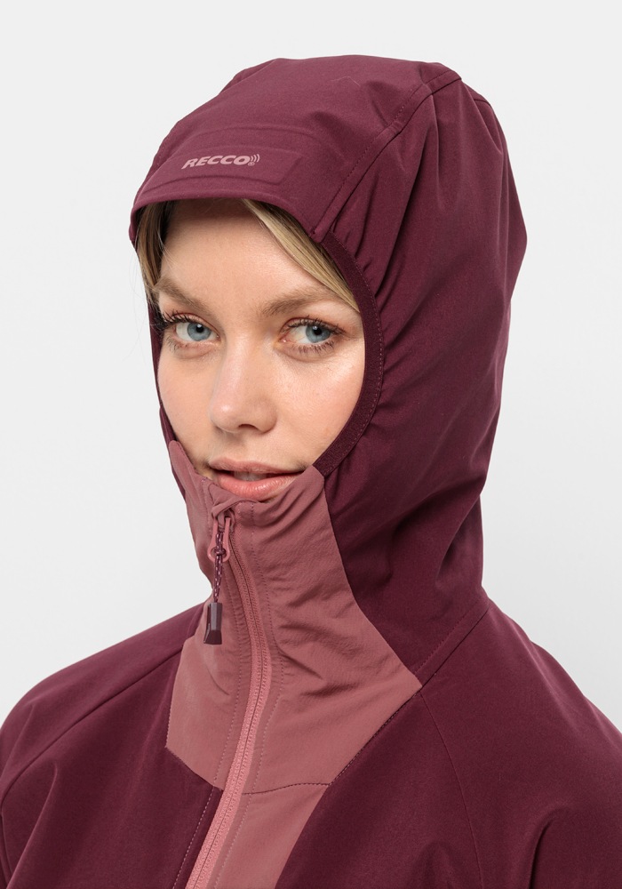 Jack Wolfskin Softshelljacke »ALPSPITZE HOODY W« mit Kapuze