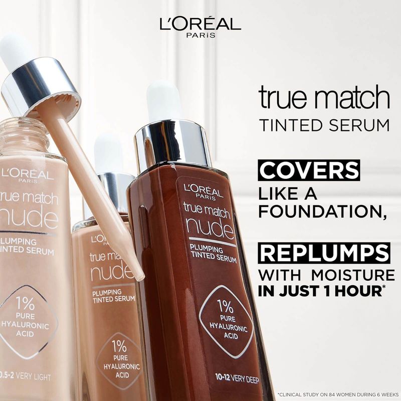 L'Oréal Paris - True Match Nude - Volumegevend Getint Serum Foundation - 30ml - Vegan