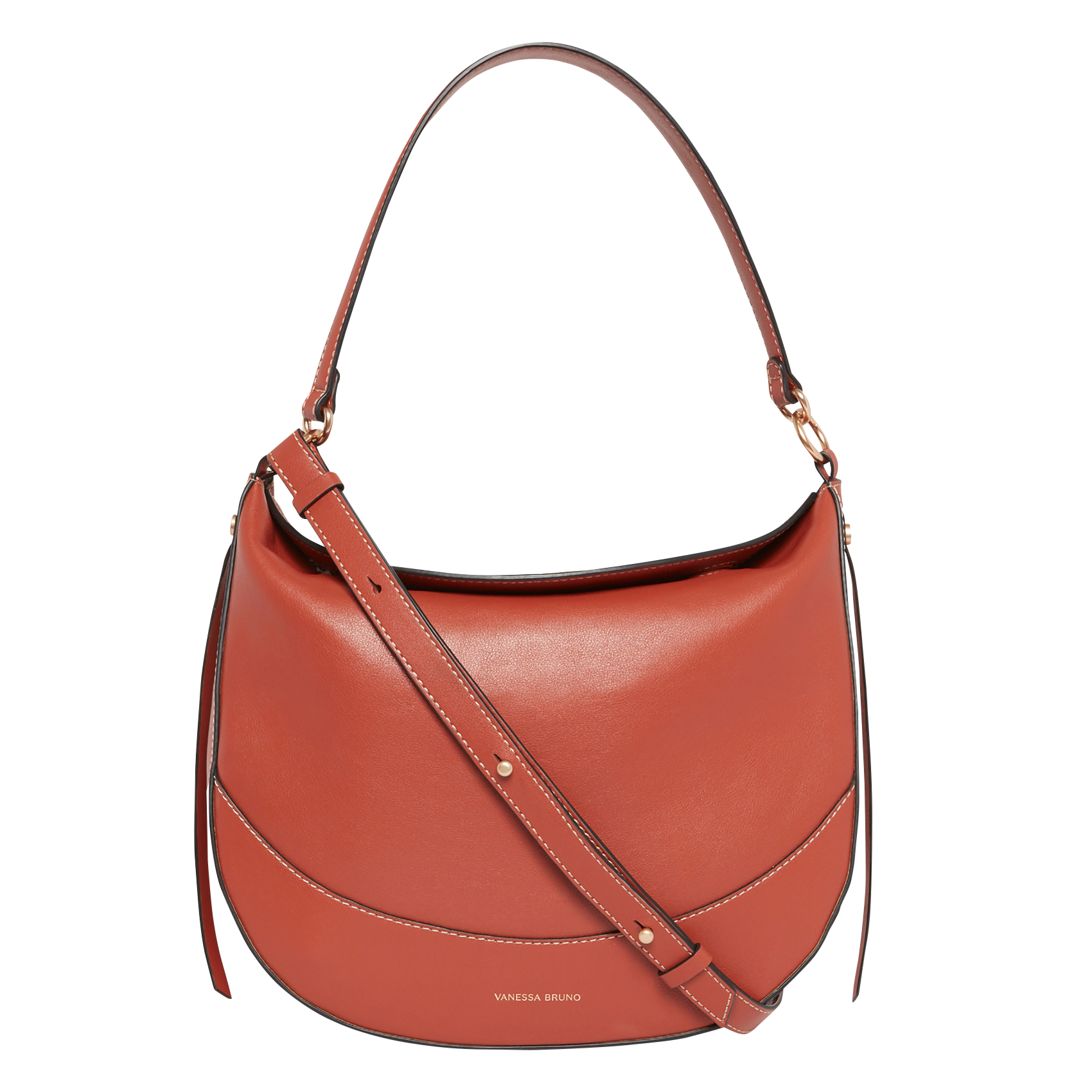 DAILY - Sac épaule en cuir | Marron