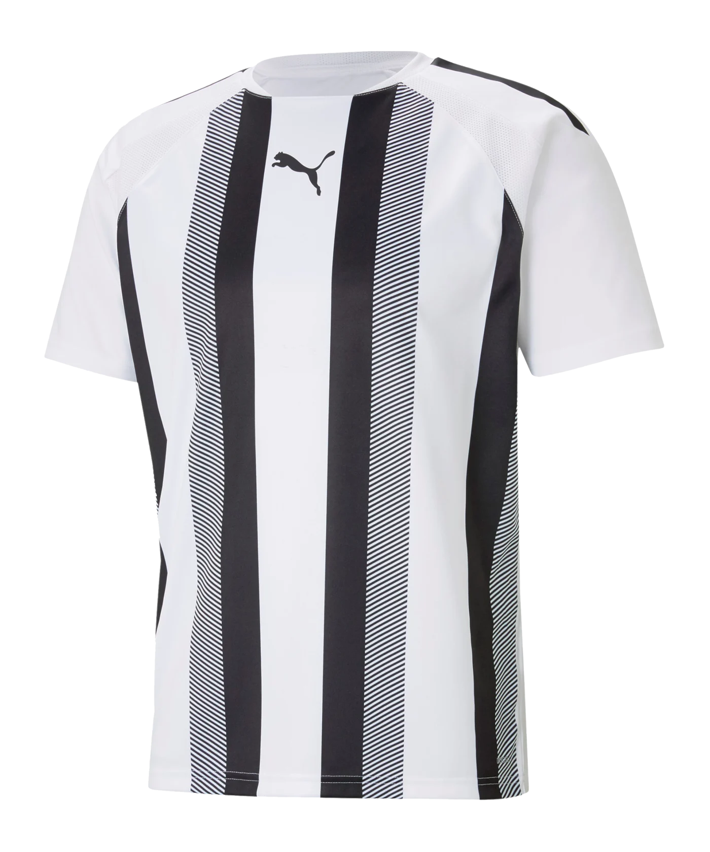 PUMA teamLIGA Striped Trikot Weiss Schwarz F04