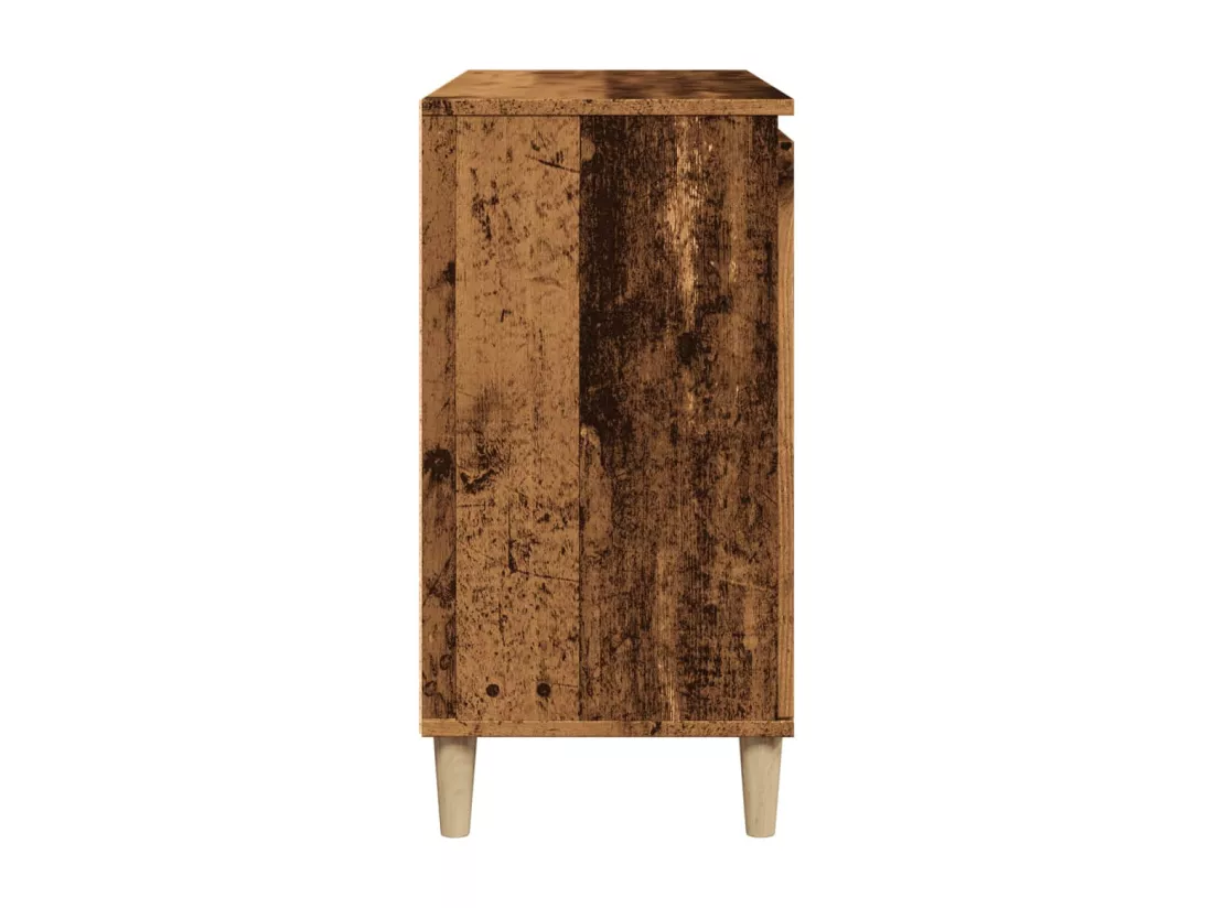 Buffet vieux bois 102x35x70 cm bois d'ingénierie