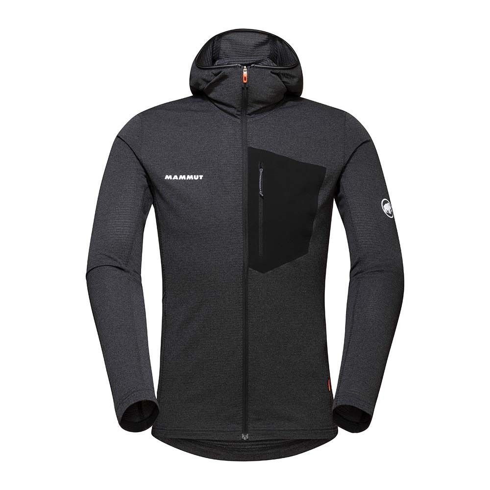 Mammut AENERGY LIGHT HOODED - Polaire Homme black/phantom