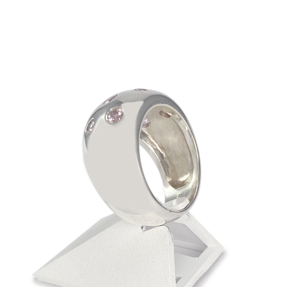 Bague d'occasion argent 925 zirconias