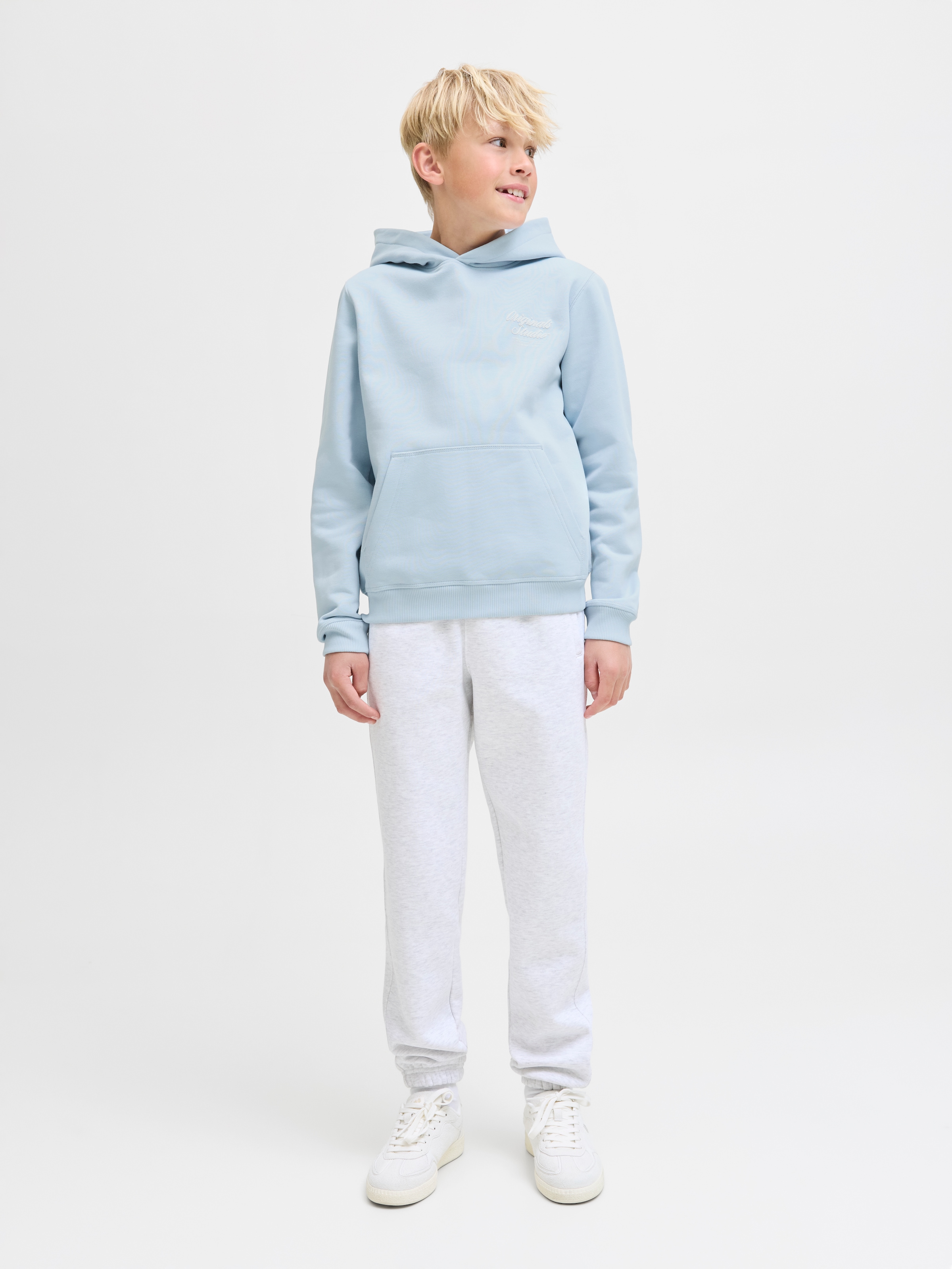 Jack & Jones Junior Kapuzensweatshirt »JORNORREBRO TYPO BACK SWEAT HOOD SN JNR«