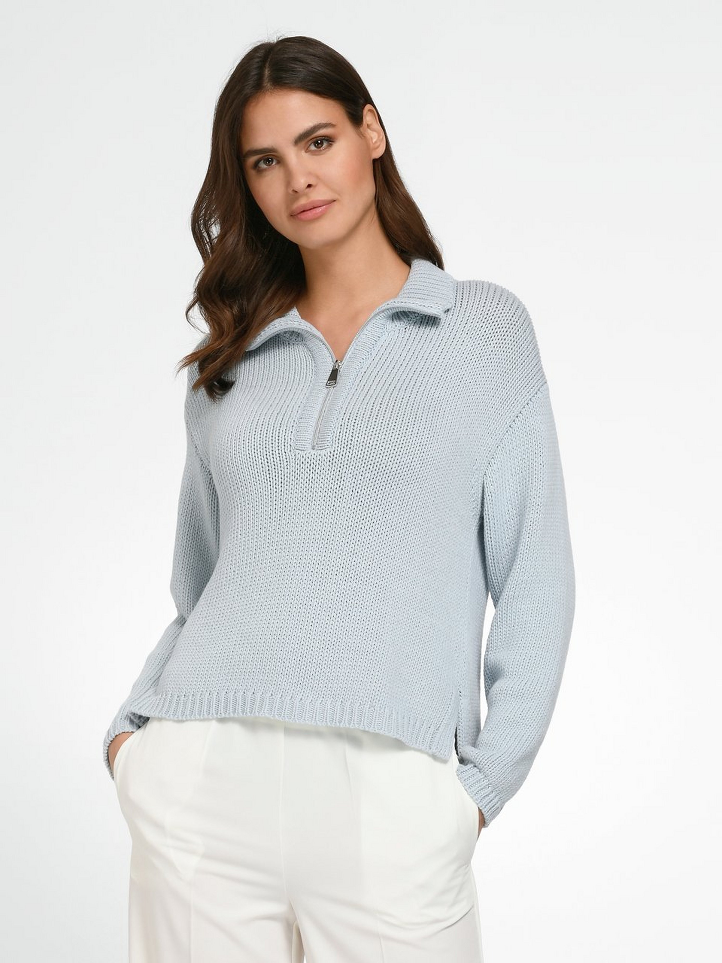 Pullover mit Troyerkragen