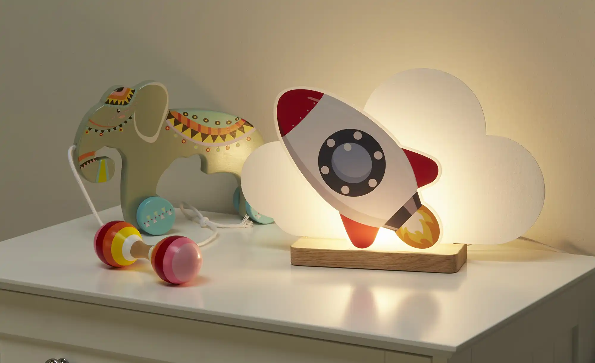 LED-Tischleuchte, Rakete