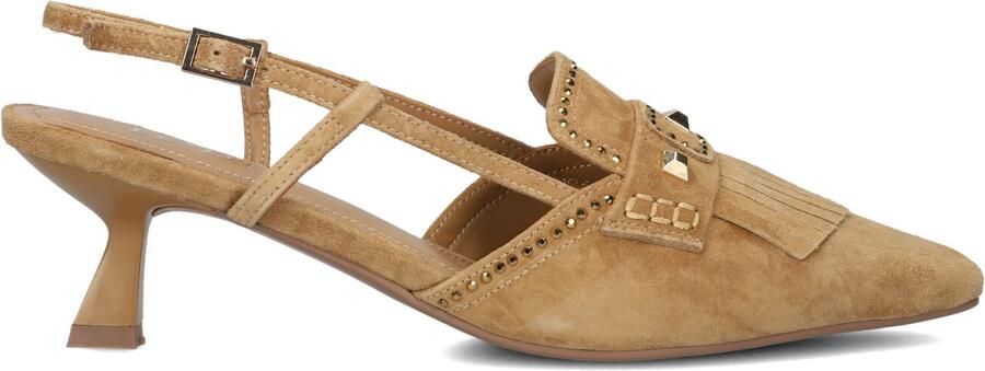 LODI Slingbacks Dames A-baikal Maat: 40 Materiaal: Suède Kleur: Camel
