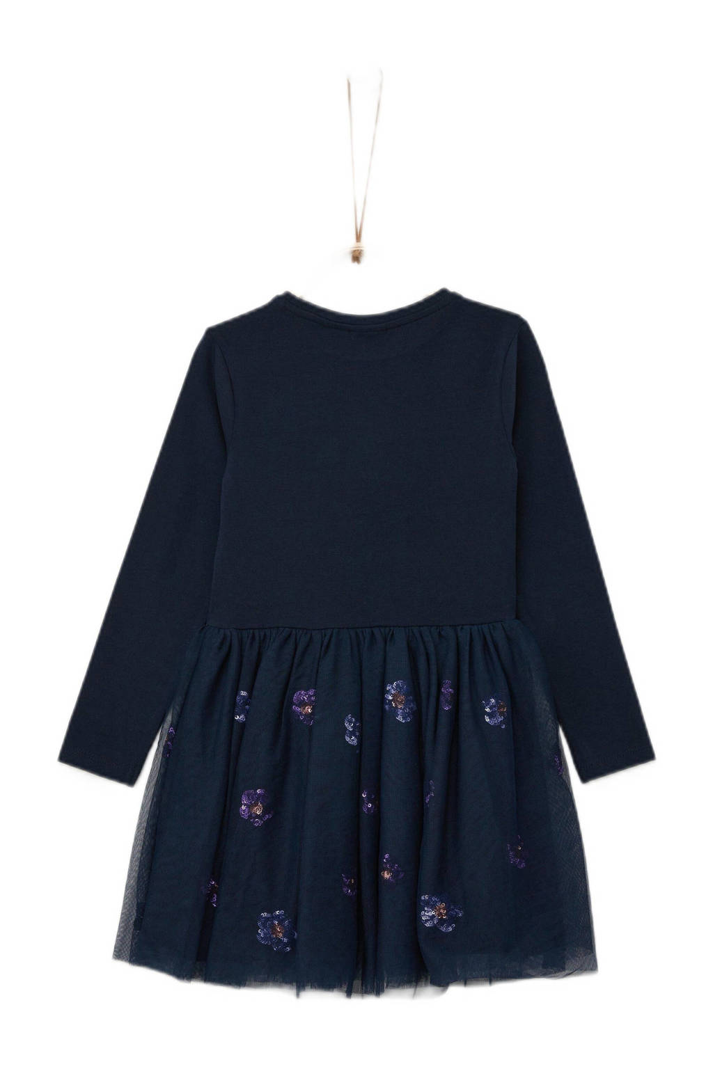 s.Oliver jurk met printopdruk donkerblauw