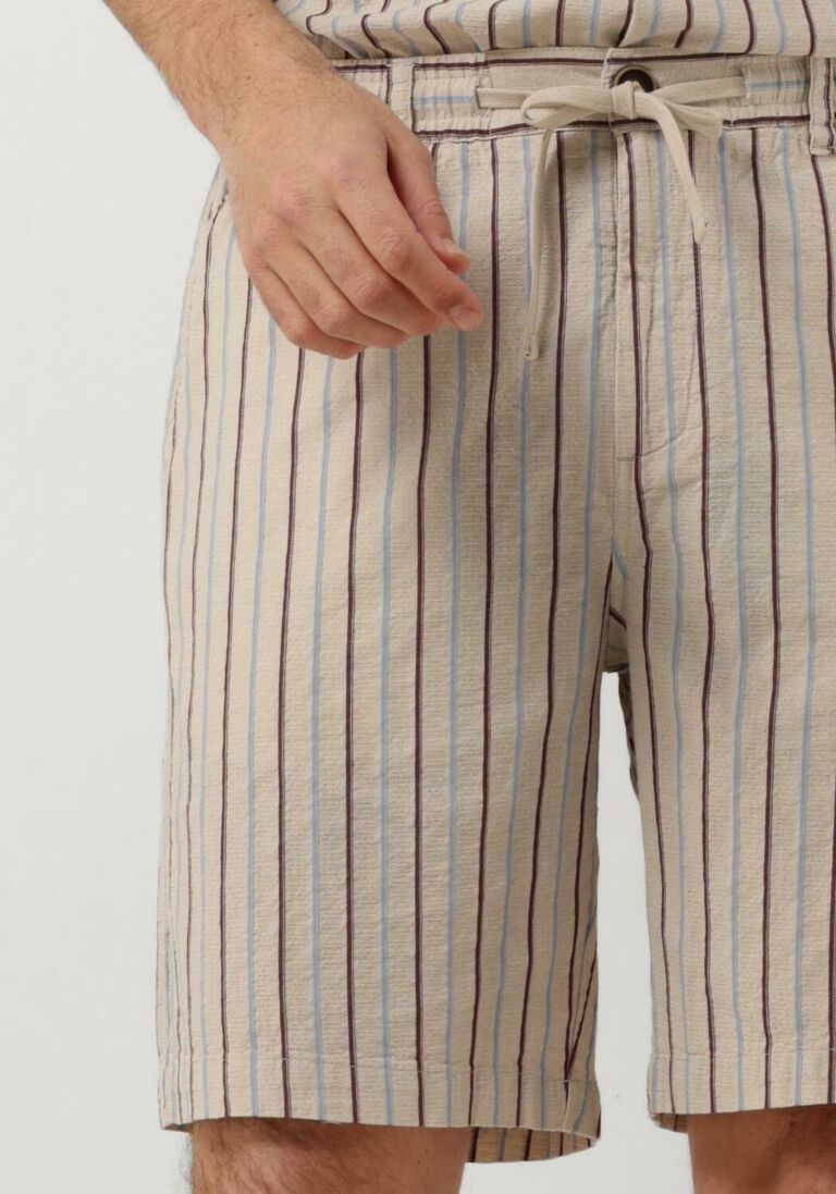 ANERKJENDT beige anerkjendt korte broek aklt jan structure ela shorts