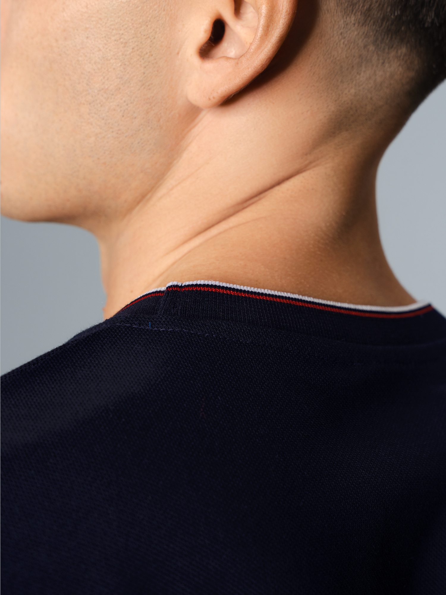 T-Shirt in Piqué-Qualität Navy