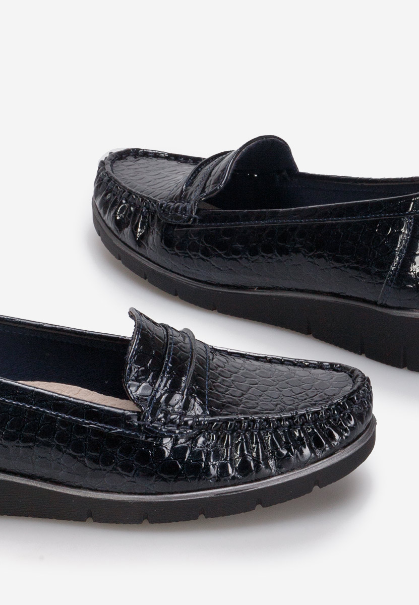Mocassins femme bleus Asinia
