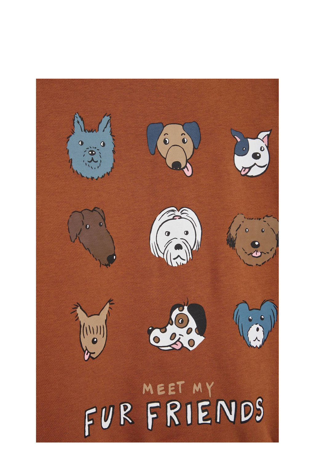 WE Fashion sweater bruin