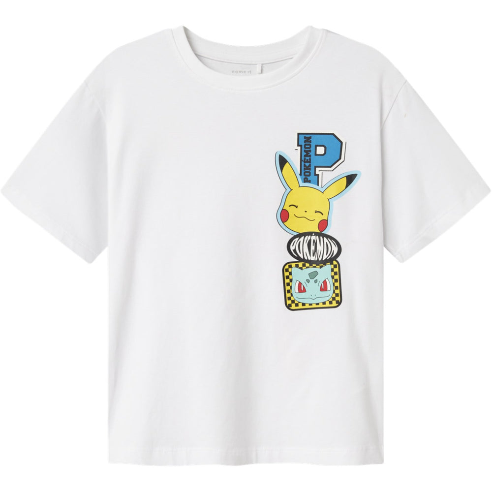 Køb Name It Bright White Nkmjeno Pokemon Nreg Ss Top Box Noos Sky