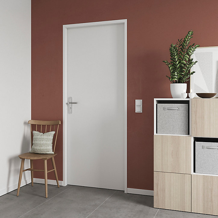 Bloc-porte Alpille blanc H.204 x l.73 cm, réversible
