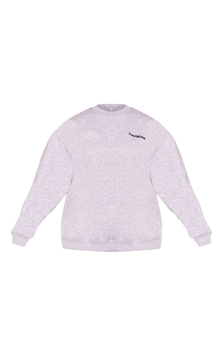 Gris Sweat-shirt Pretty Little Thing Grande Taille