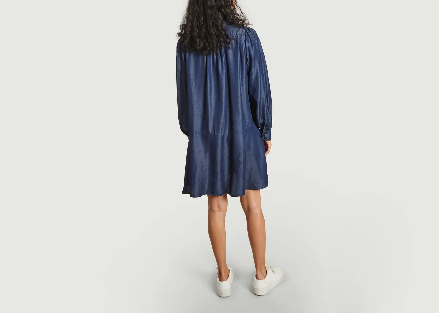Robe-chemise relax en lyocell Lizzy Samsoe Samsoe