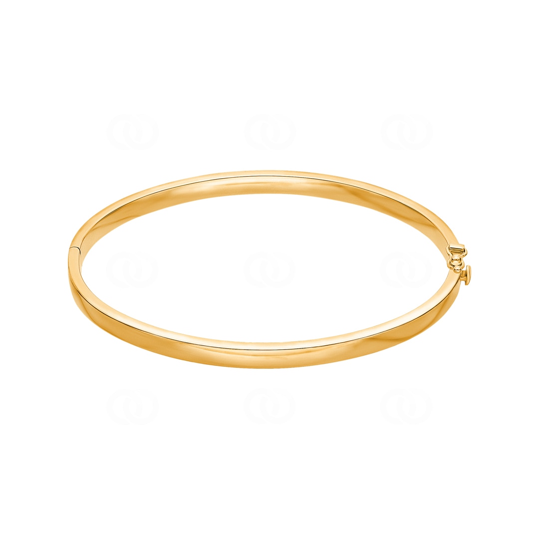 Armreif oval 750/18 K Gelbgold 4mm - 52x62mm