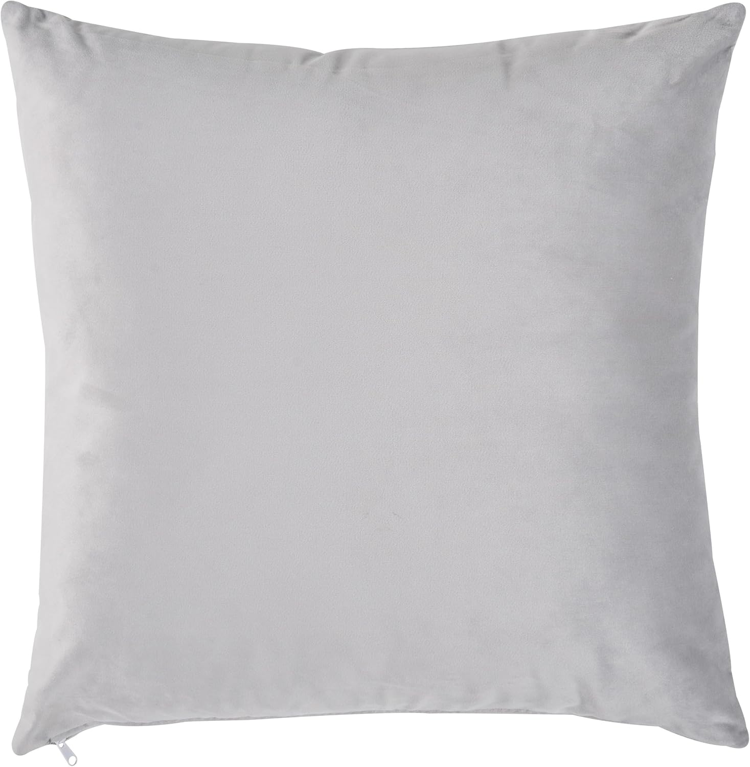 Beliani Chaiselongue Samtstoff grau rechtsseitig mit Stauraum Kissen modern Meri II