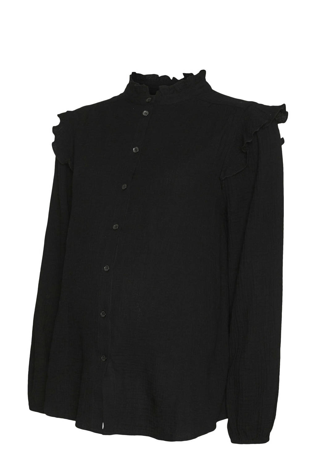 MAMALICIOUS zwangerschapsblouse MLJUANA zwart