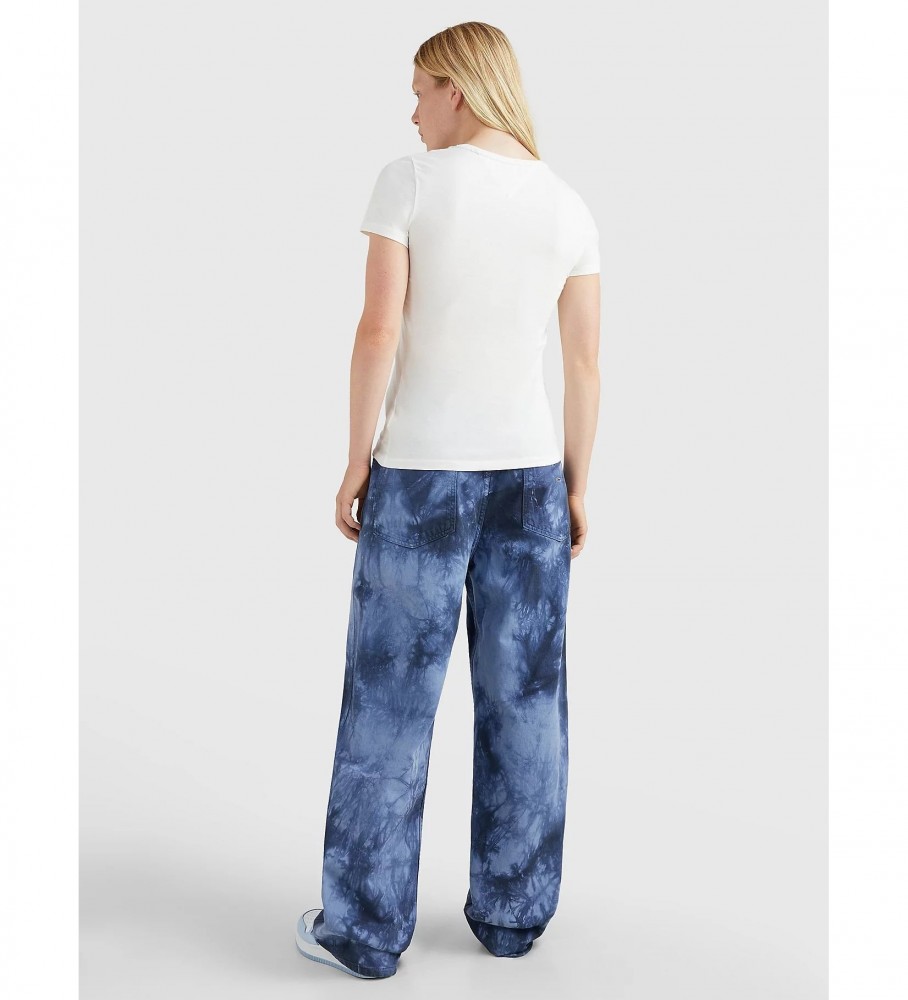 Camiseta branca skinny Tommy Jeans TJW