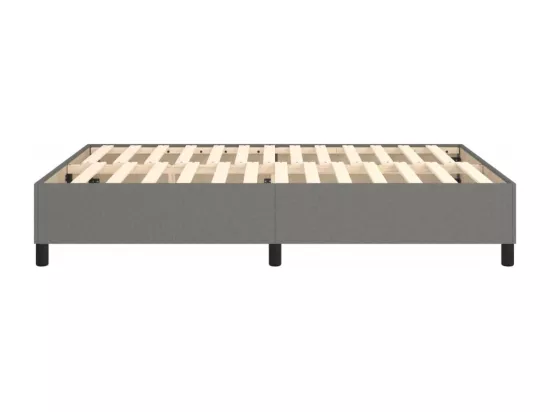 Sommier à lattes de lit Gris foncé 140x190 cm Tissu