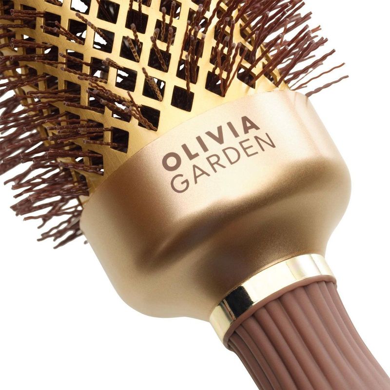 Olivia Garden - Expert Blowout Shine Wavy - Haarborstel - Goud/Bruin