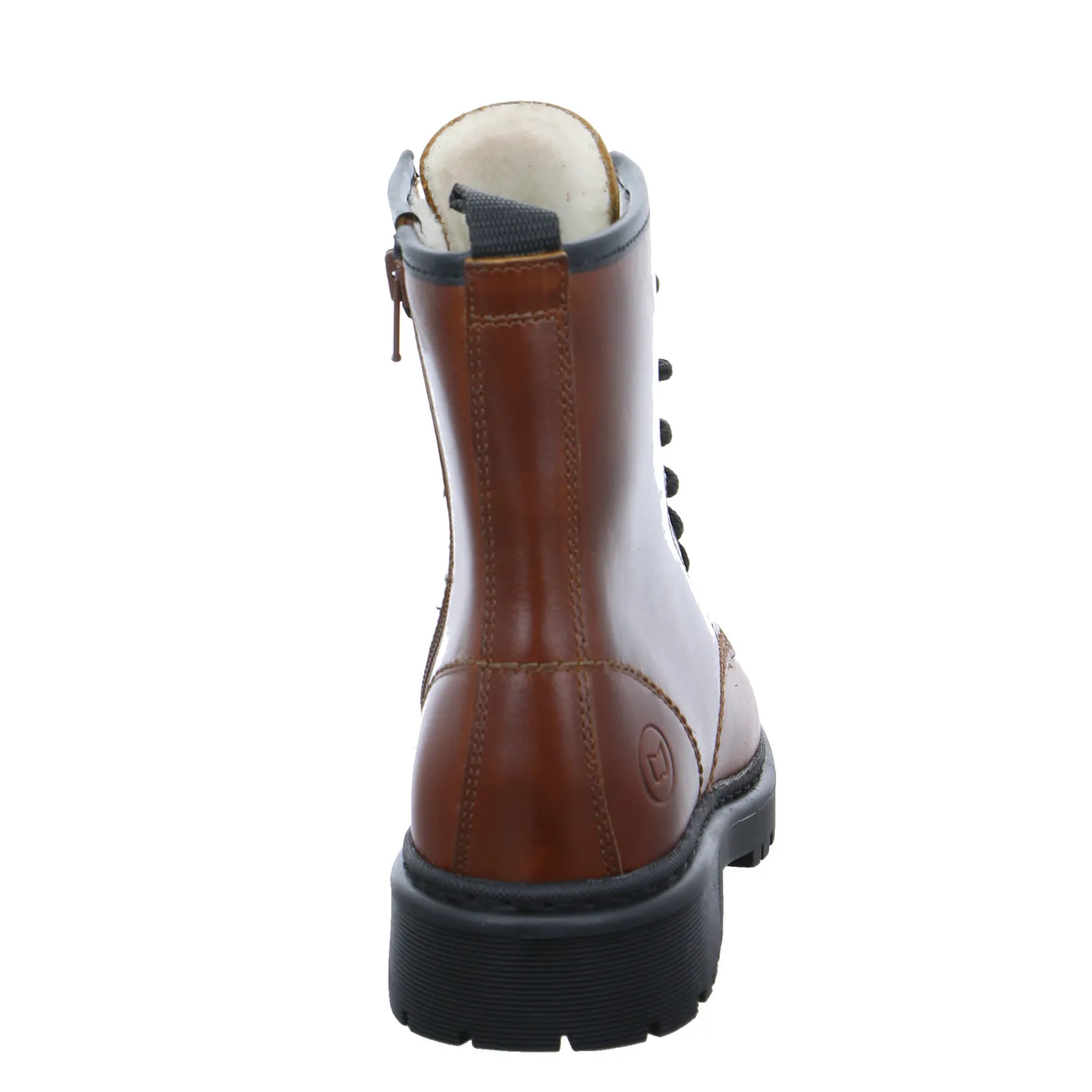 SCHUHENGEL Boot Cognac Leder  mit Wollfutter