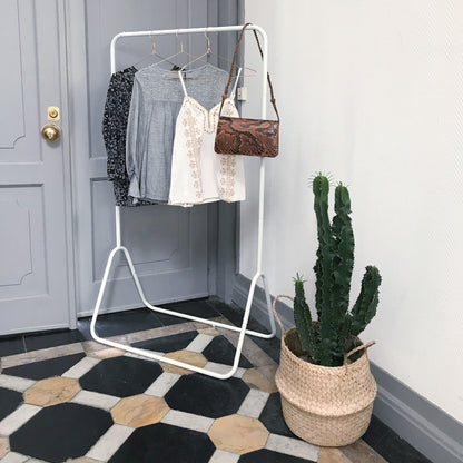 Portant à vêtements en métal Fyn blanc