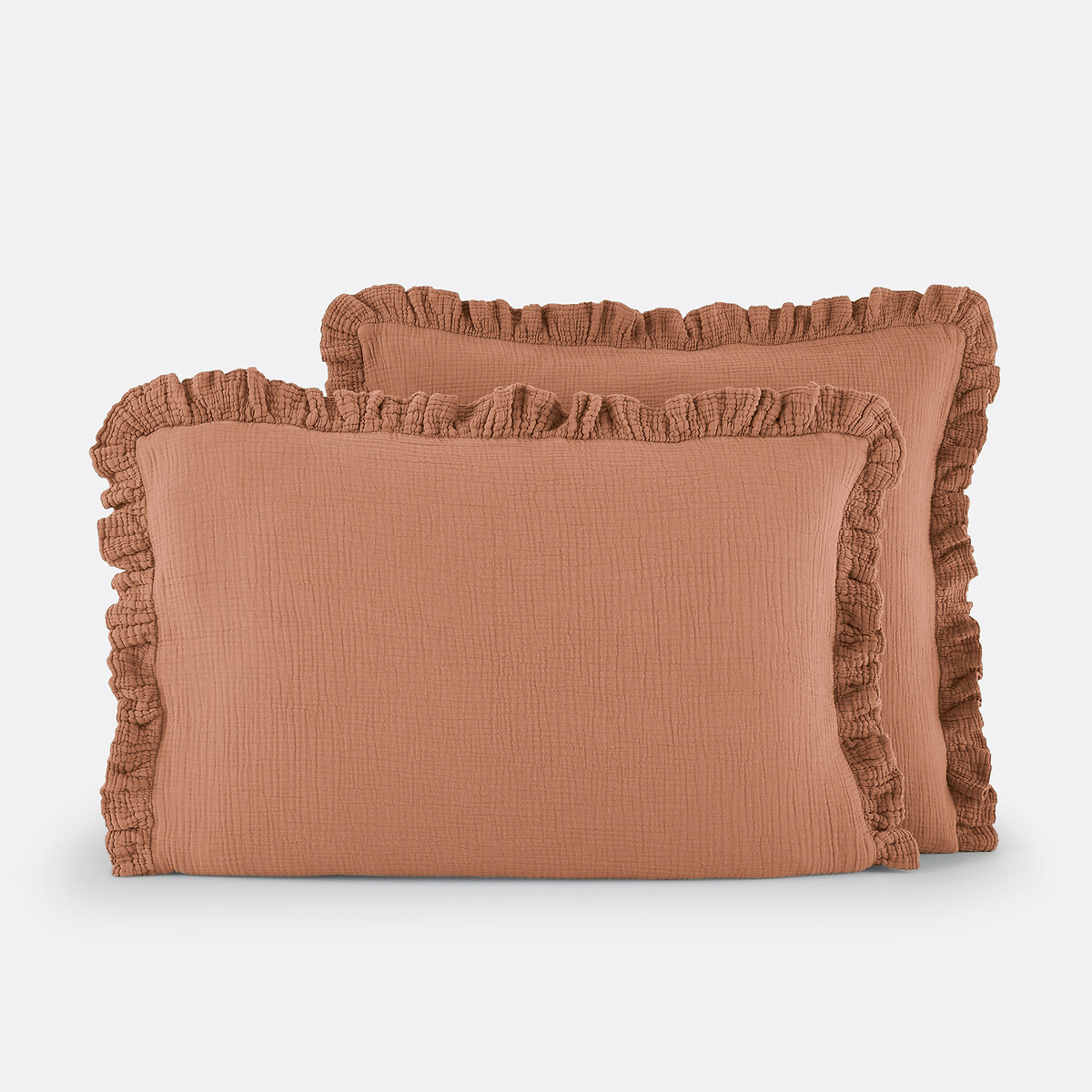 LA REDOUTE INTERIEURS<br>Fronha tetra lisa com folho, Kumla
