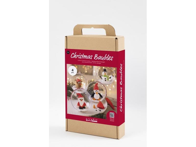 Creativ Company Bastelset Weihnachtskugeln Modellieren Individuell gestaltete Kugeln für den Weihnachtsbaum