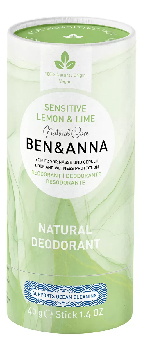 Ben & Anna Sensitive Deo Stick Lemon & Lime  - 40 g.