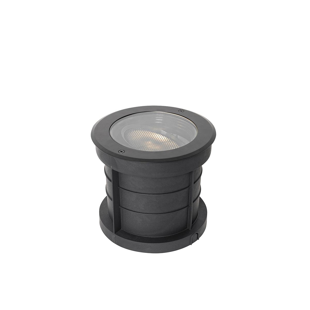 Set van 6 dimbare buiten grondspots zwart IP65 incl LED - Delux Honey