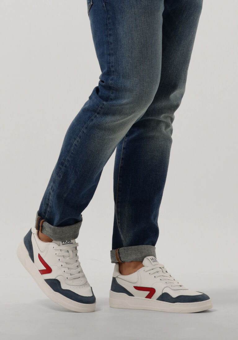 HUB witte hub lage sneakers court-z men