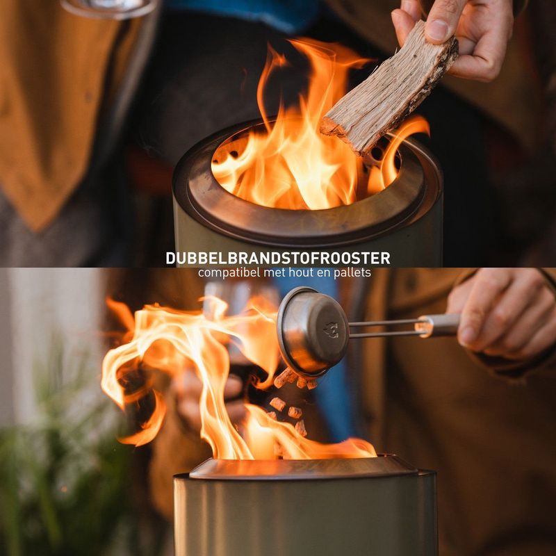Solo Stove - Mesa XL - Vuurkorf - Rood - Roestvrij Staal - Met Standaard en Reistas