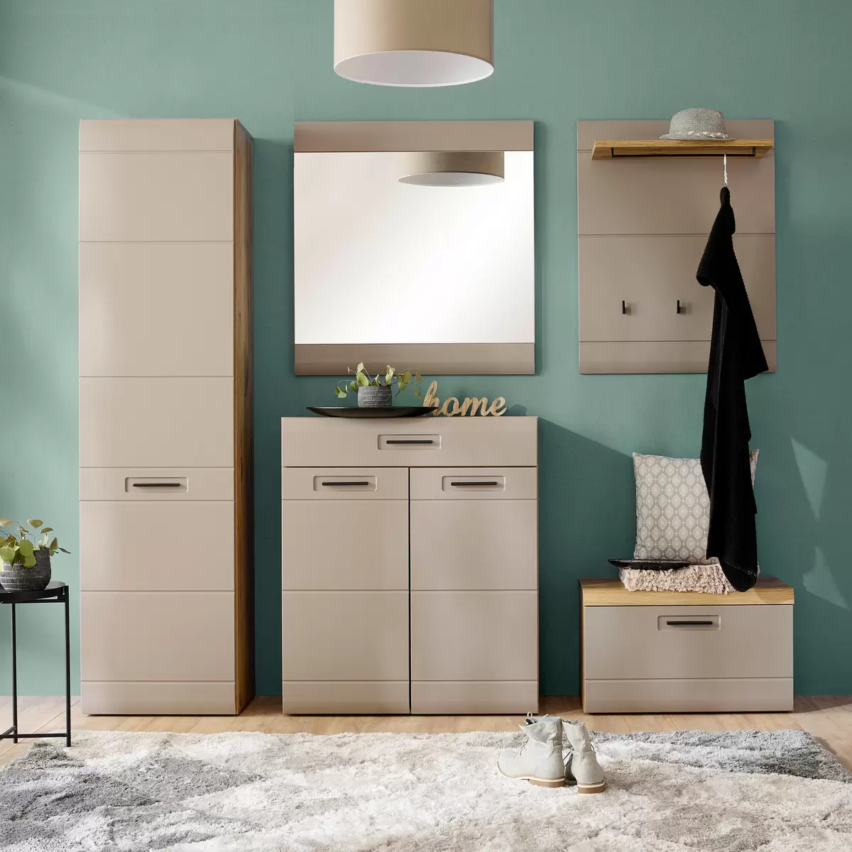Garderobenspiegel Auris Grau