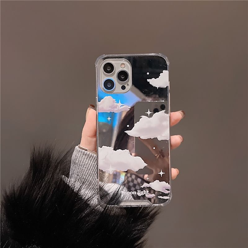 Fonekase - Cloud Mirrored Phone Case - iPhone 13 Pro Max / 13 Pro / 13 / 13 mini / 12 Pro Max / 12 Pro / 12 / 12 mini / 11 Pro Max / 11 Pro / 11 / SE / XS Max / XS / XR / X / SE 2 / 8 / 8 Plus / 7 / 7 Plus