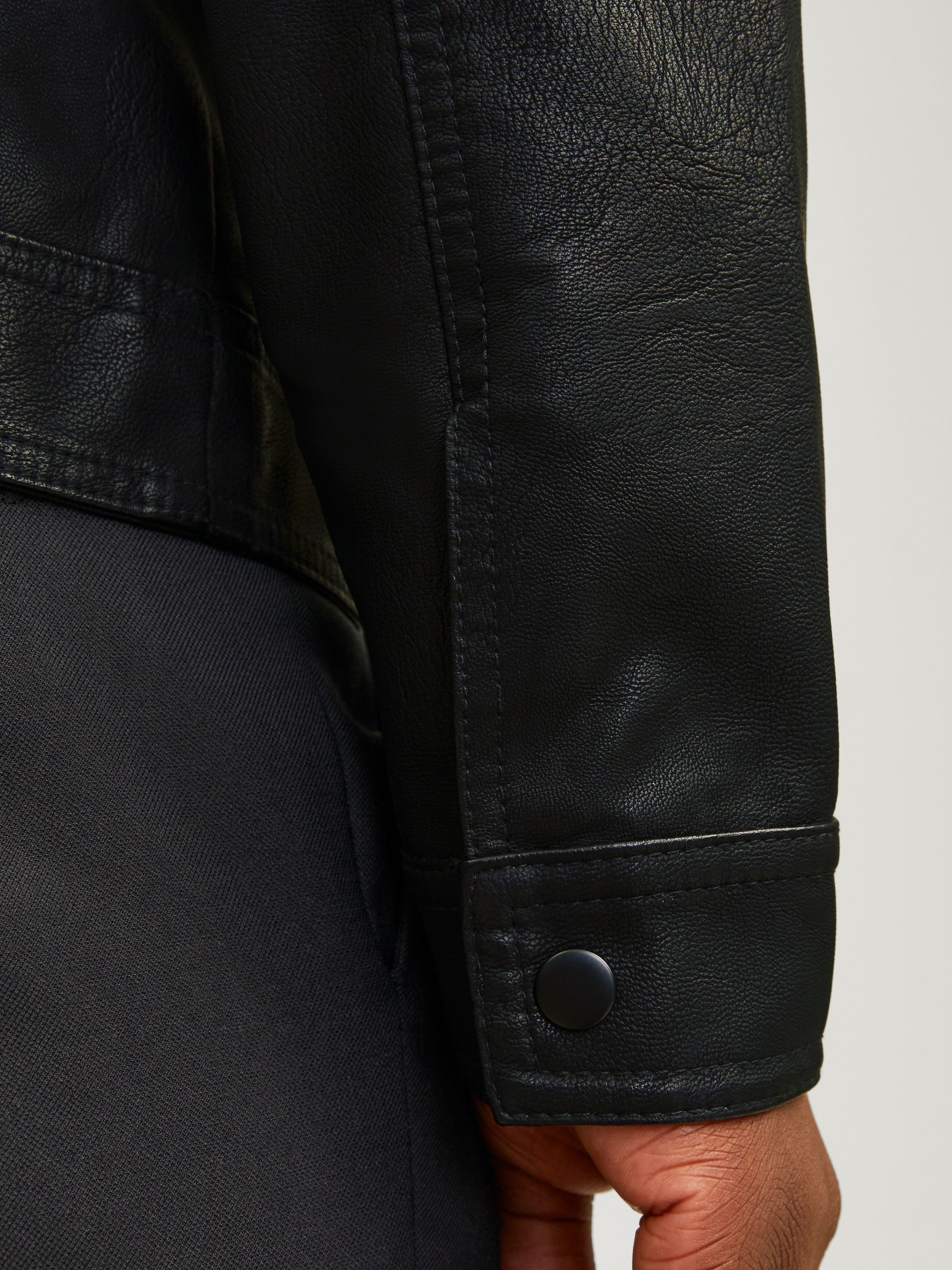 Jack & Jones Lederimitatjacke »JJEWARNER JACKET NOOS«