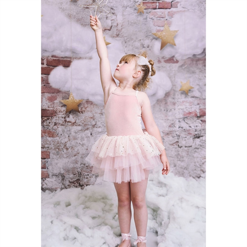Velvet Leotard With Tulle Tutu Kjole Ballet Pink