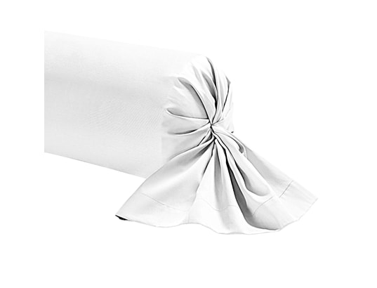 TERRE DE NUIT - Taie d'oreiller Taie de traversin blanc 100% lin 160 cm