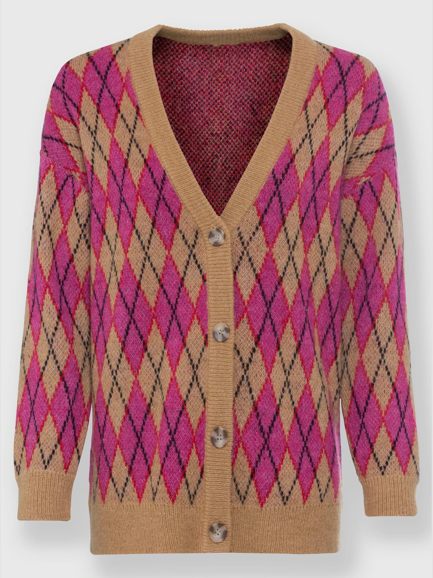 Cardigan tricot jacquard de qualité