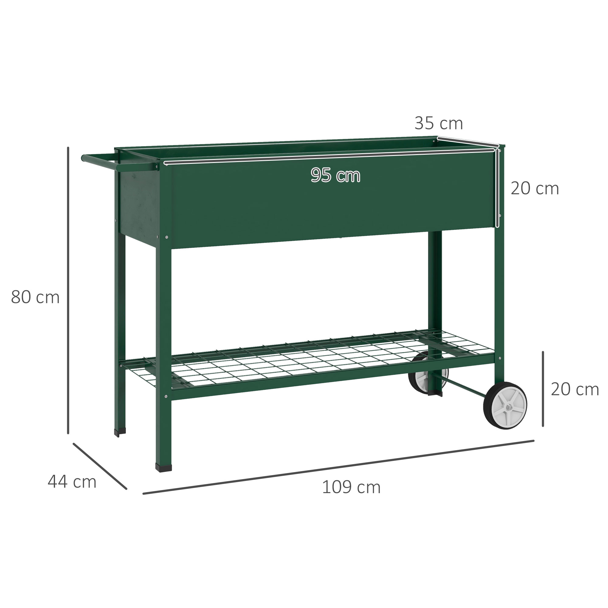 Mesa de cultivo Outsunny Green
