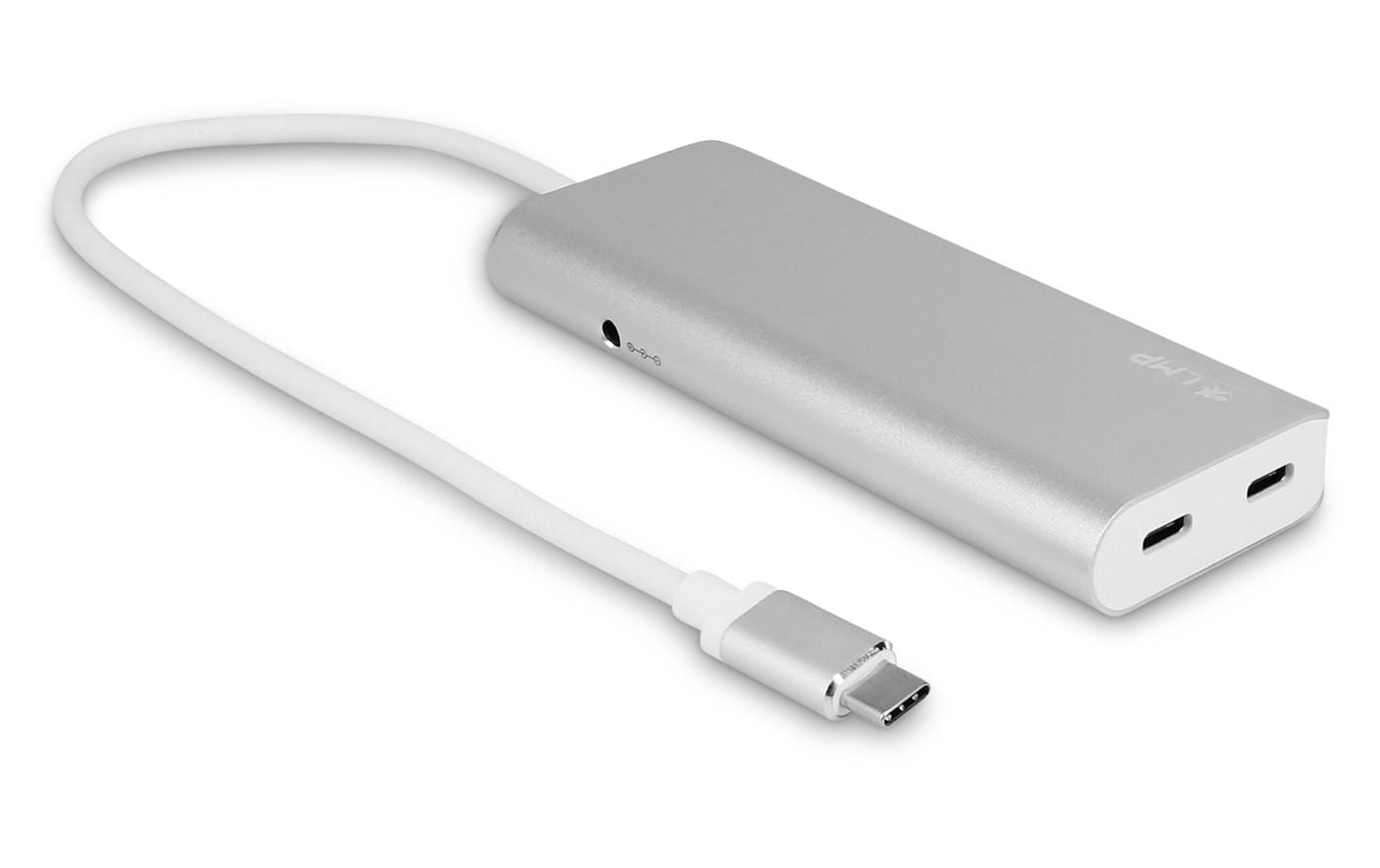 USB-Hub USB Type-C – USB-A 3.0, USB -C SilberUSB-Hub mit 3x USB-C und 4x USB-A Eingängen