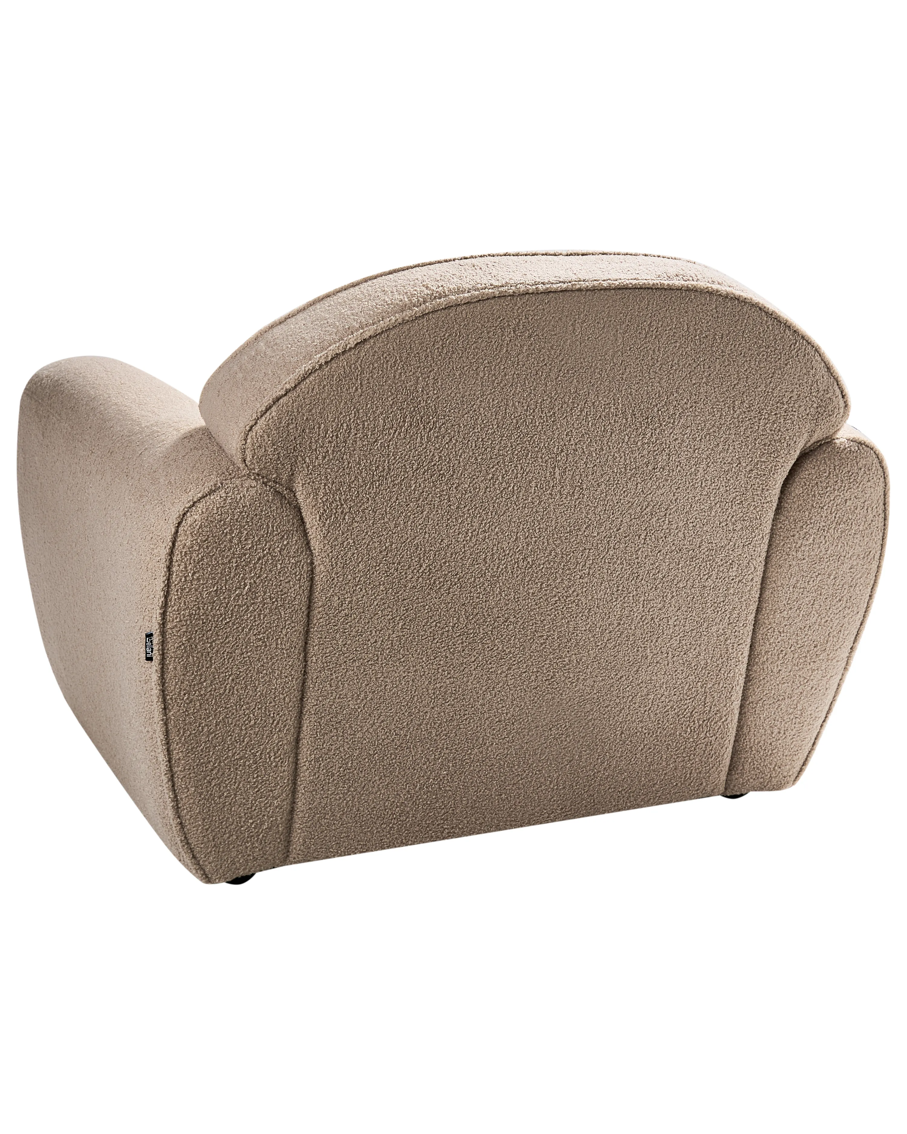 Fauteuil ELLEDE Bouclé Lichtbruin